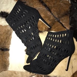 Aldo Open Toe Stiletto Sandel Booties